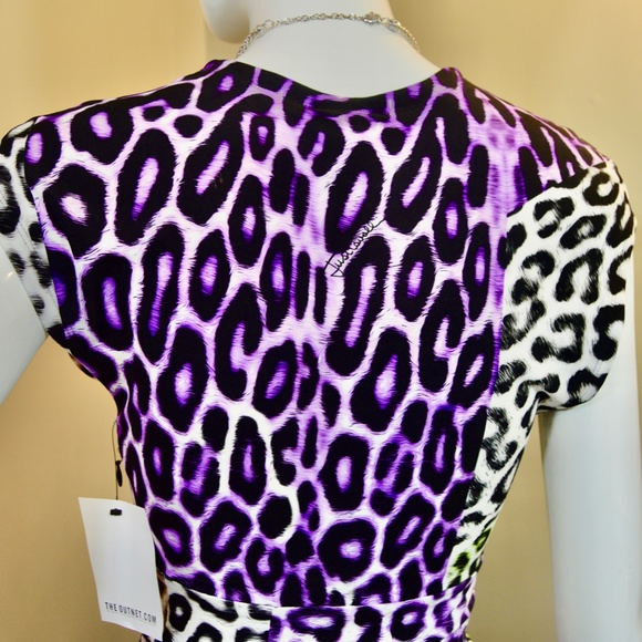🆕🏷️ Multicolor animal print asymmetrical dress. by Roberto Cavalli - Picture 14 of 15